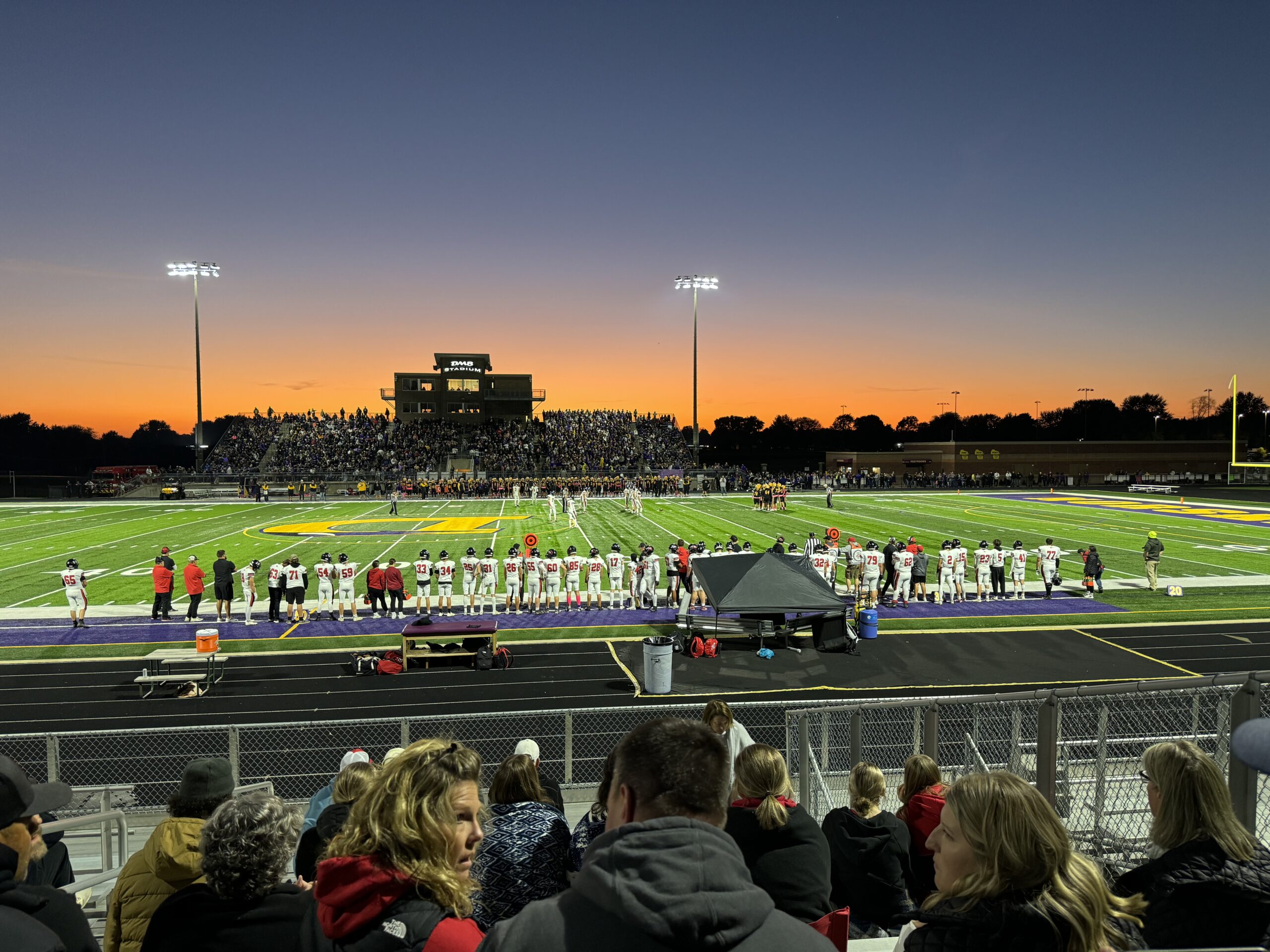 Friday night HS football game in Wisconsin
