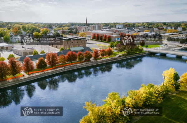 Autumn Drift – Southward View from Janesville Library